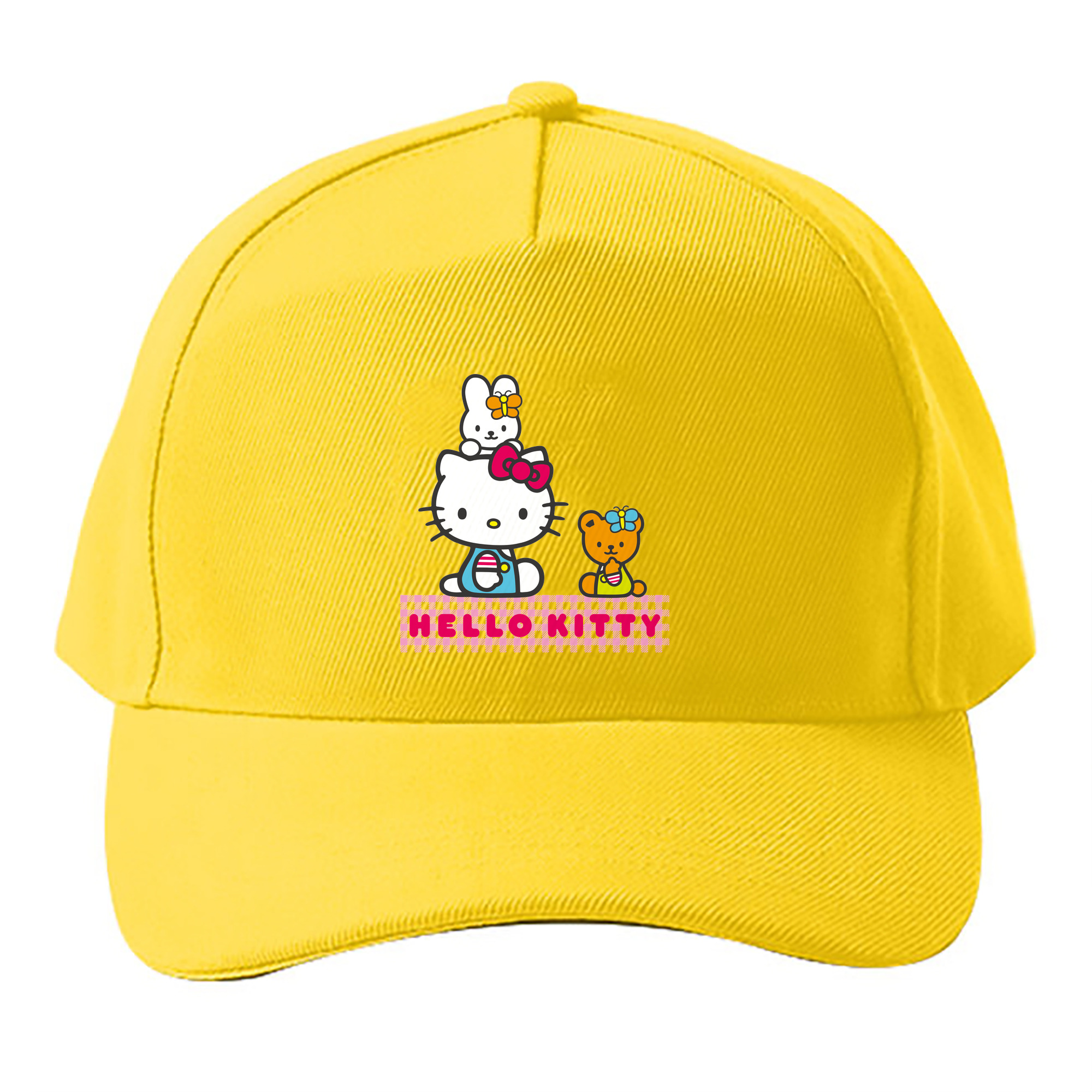 （画像用） Hello Kitty ハローキティ ベースボールキャップ 綿100％ 男女兼用 帽子 スポーツ